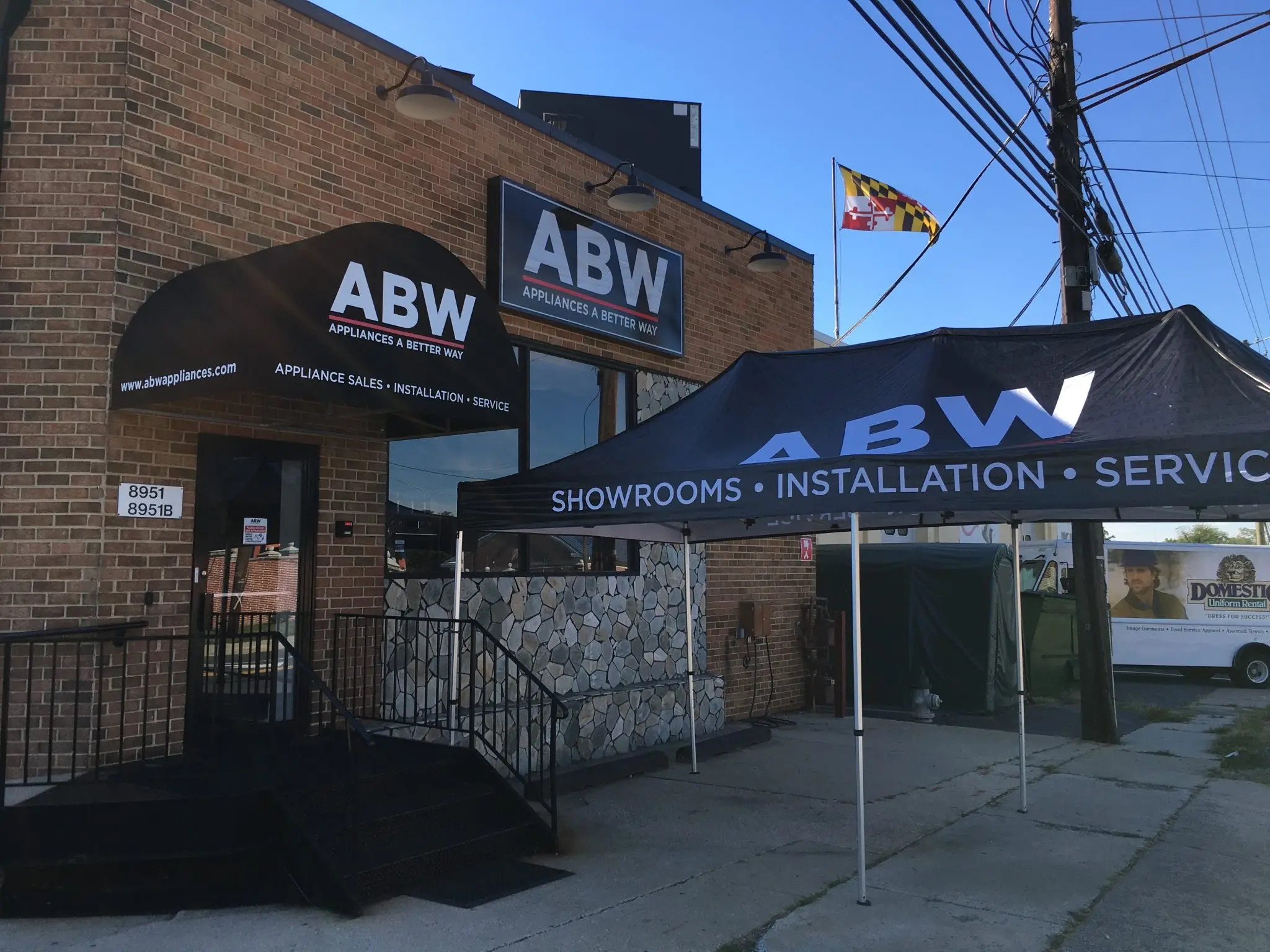 Brand awning signs